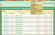 Hospital Billing List of Invoice