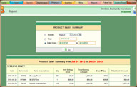 Hospital Product Sales Summary