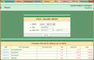 Hospital Product Stock Delivery Report