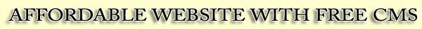 Affordable Website with Free CMS