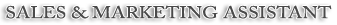 sales and marketing assistant